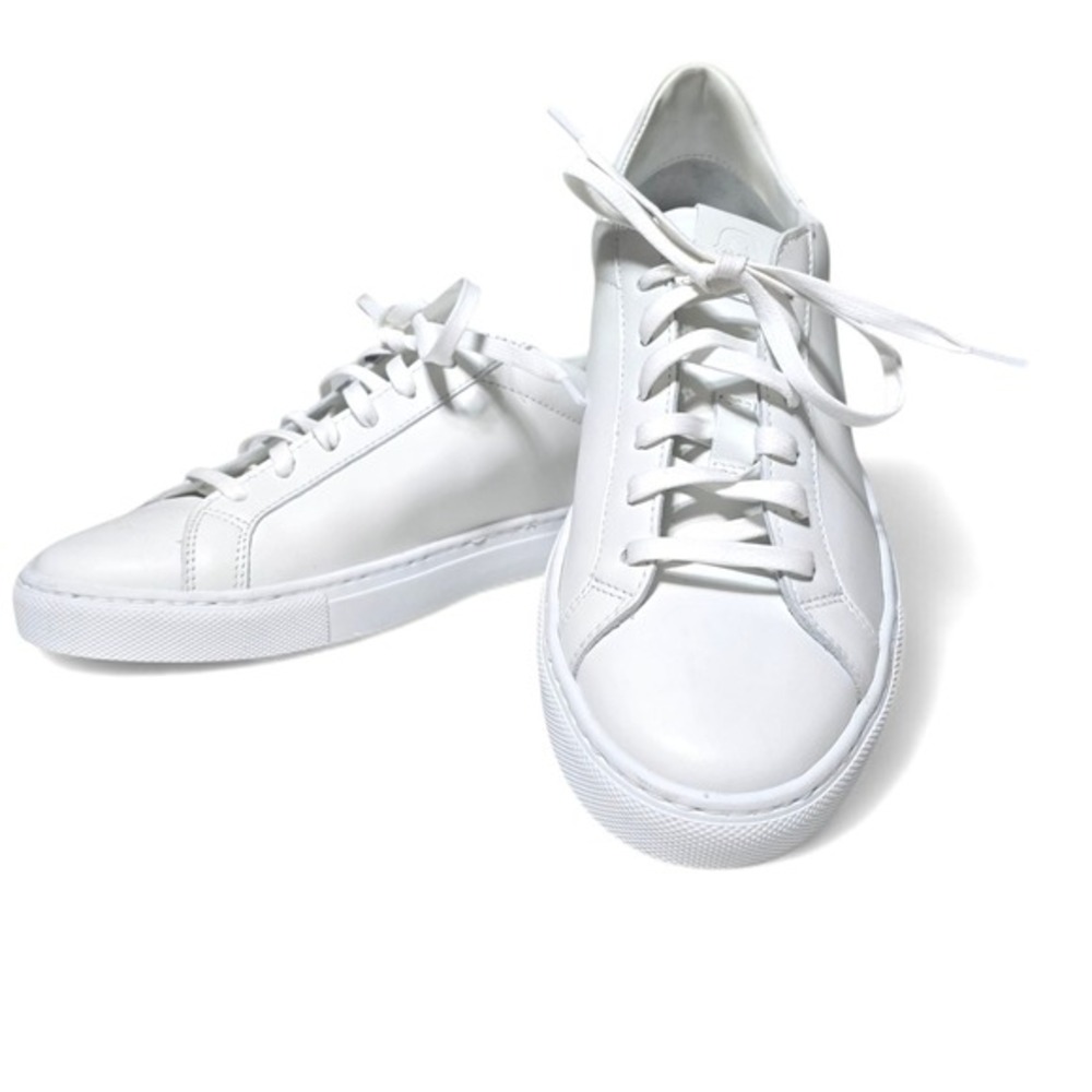 GREATS Reign Lace Up Leather Sneakers‎ Blanco Solid Round Toe Men's 7